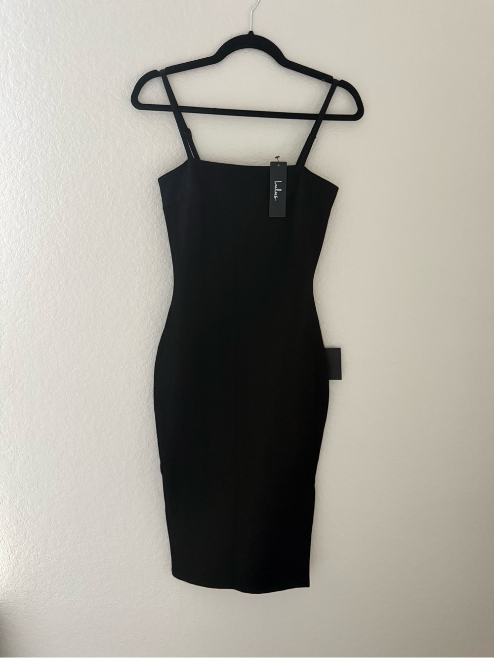 Lulu's Black Bodycon Midi Dress - New with tags!